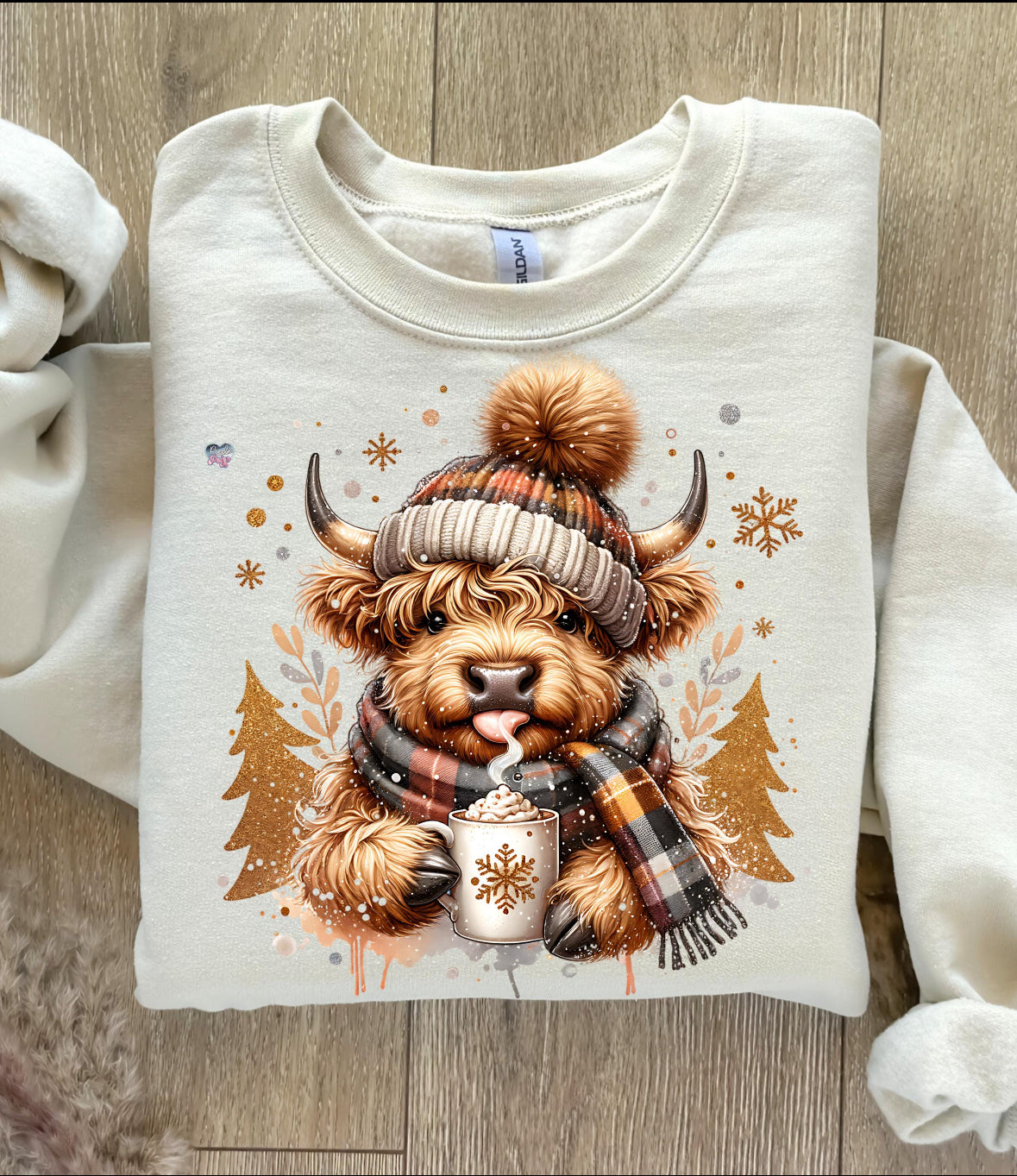 Highland Christmas cow