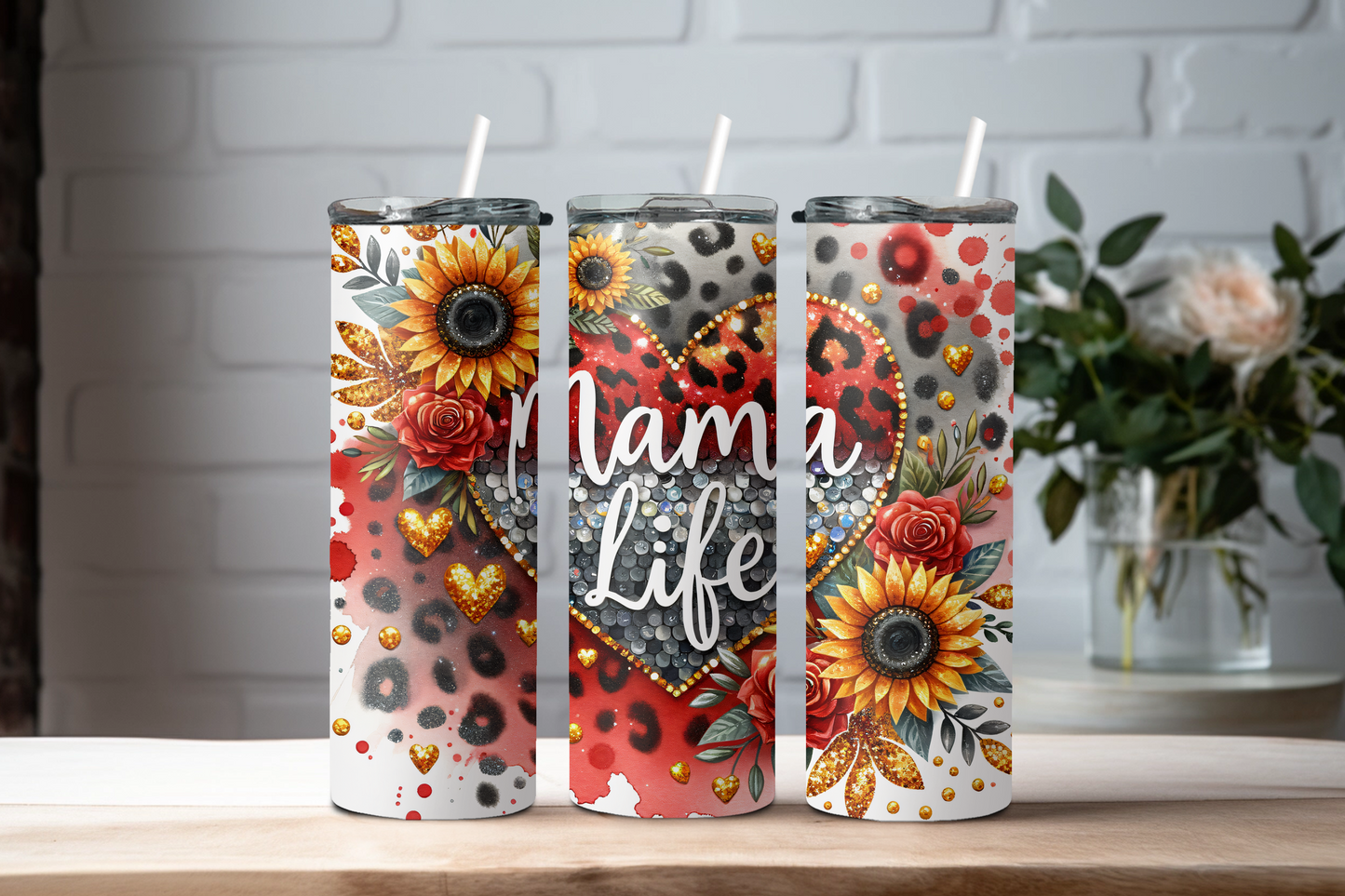 Mom Life Red Heart