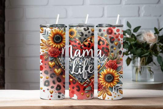 Mom Life Red Heart