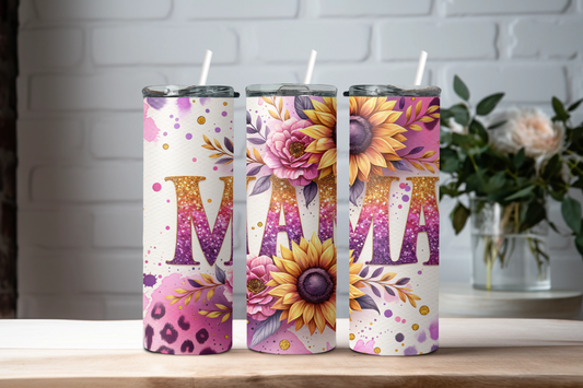Mama Pink/White sunflower
