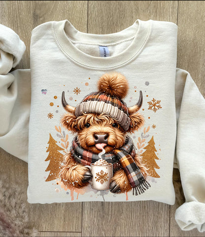 Highland Christmas cow