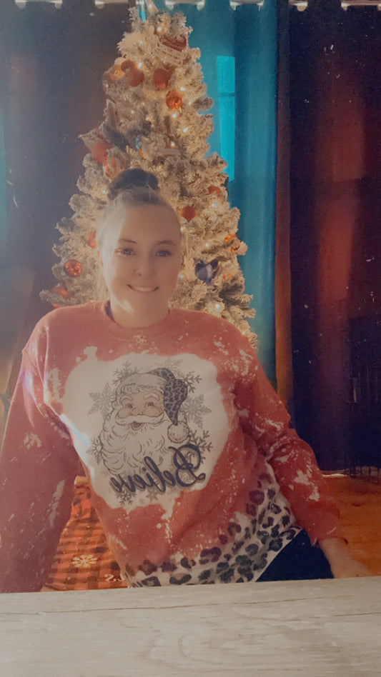 Bleached Santa Crewneck