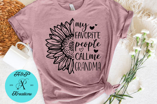 Favorite People Call me Grandma